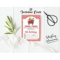 thumbnail image 3 of Darling Souvenir White Birthday Invitation Card Printable Fill or Write In Blank Invites Party Supplies Pack Of 28 5 x 7 Inches, 3 of 5
