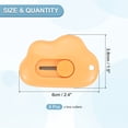 thumbnail image 2 of Uxcell Box Cutters, 6 Pcs Retractable Letter Opener Cloud Shaped Small Package Opener Envelope Slitter, Orange (2.4x1.5Inch), 2 of 5