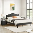 thumbnail image 2 of VECELO 3-Piece Bedroom Set Full Size Metal Bed Frame and 2 Black Nightstand, 2 of 9
