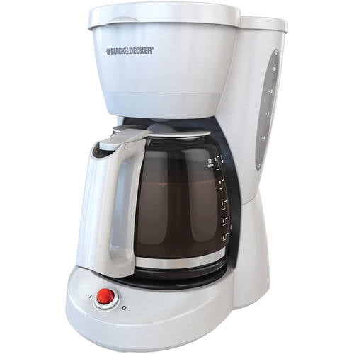 Black Decker 12 Cup Switch Coffee Maker Duralife Glass Carafe White Cm0940wd Brickseek
