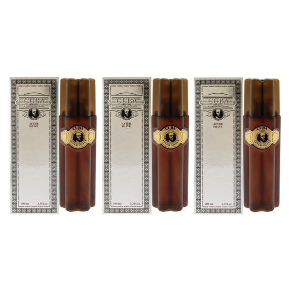 Cuba Aftershave Cuba Gold - Paquete de 3 3.3 oz Cuba Cuba Aftershave 3.3 oz