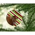 thumbnail image 2 of Cow Candy Cane Holiday Christmas Ceramic Ornament SB3137CO1, 2 of 2