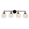 thumbnail image 4 of Aspen Creative 62269, 4-Light Bathroom Vanity, 33-1/2" Wide, Antique Bronze & Warm Brass, 4 of 6