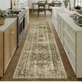 thumbnail image 2 of BERTHMEER 2'x8' Runner Rugs for Hallway Entryway Bathroom Kitchen Bedroom Non Skid Washable Brown Vintage Oriental Traditional Distressed Accent Runner Rugs, 2 of 6