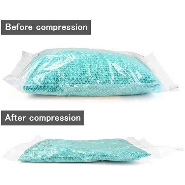Roll Up Compression Vacuum Storage Bag Travel Home Luggage Space Saver  35*25cm