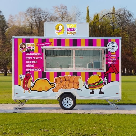 BELYOO Outdoor Commercial Food Service Cart | Stainless Steel Catering Unit