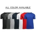 thumbnail image 6 of Men's Short Sleeve Crew Neck Cotton Blend Classic Tee (S-3XL) 10 Pack, 6 of 7