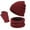 Red, variant on PRETXORVE Women's Winter Beret Hat Scarf Gloves Set 3 Piece Set Hat Long Neck Scarf Touch Screen Gloves Christmas Gift