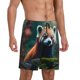 thumbnail image 2 of Fotbe Forest Plant Raccoon Pantalones Cortos de Pijama para Hombre, Ropa de Dormir, Pantalones de Pijama Cortos para Hombre-X-Large, 2 of 6