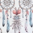 thumbnail image 6 of HAOXIT Boho Bull Skull Ethnic Dreamcather Feathers Floral Flower Round Table Cloth, Circle Table Dinner Tablecloth cover, Desk Cloth Cover for Home Party Wedding, 6 of 8