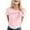 I-Pink-A, variant on 2025 Womens Pink Printed Short Shirt Shirts for Women Sleeve O Neck T Long Sleeve Shirts Tall Shirt Top