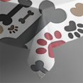 thumbnail image 2 of Paw Prints and Bones Rectangle Tablecloth 60"x102",Waterproof Polyester Rectangle Table Cloth, Wipeable Spillproof Polyester Tablecloth for Dining, Camping, Indoor and Outdoor, 2 of 6