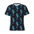 thumbnail image 3 of Naloa Blue Seahorse Men's T-Shirt Sport T-shirt Men's Basic Tee Casual Men's Shirt, Round Neck, Short Sleeves - Medium, 3 of 5