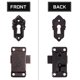 thumbnail image 5 of WORGEOUS 6 sets Cerraduras de gabinetes de época Caja de joyería antigua Latches Cerraduras decorativas, 5 of 8