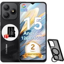 Blackview WAVE 9C Smart Android Phone,4G Sim-Free & Unlocked Mobile Phones, 12GB 64GB/2TB, Android 15 Phone 13MP 8MP AI Camera, 5000mAh/10W, Fingerprint/Eye Comfort Mode, 5G WiFi/GPS/OTG Smartphone