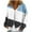 Light Blue, variant on HAiming Jacket for Women Zip up Color Block V Neck Coat Casual Long Sleeve Winter Soft Comfy Outwear Clothes