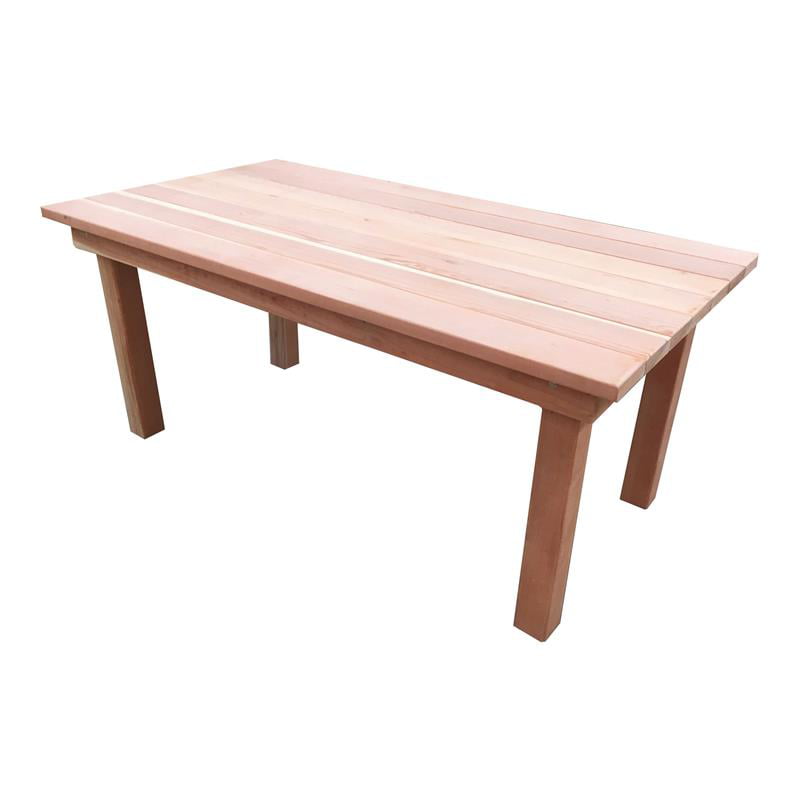Best Redwood 60 Farmhouse Solid Wood, Solid Wood Farm Table