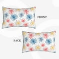 thumbnail image 2 of Naloa Bright Colorful Fireworks Pillowcase, Throw Pillowcase, Wrinkle-Free, Stain-Resistant with Hidden Zipper for Bedroom Sofa-14"x20", 2 of 6