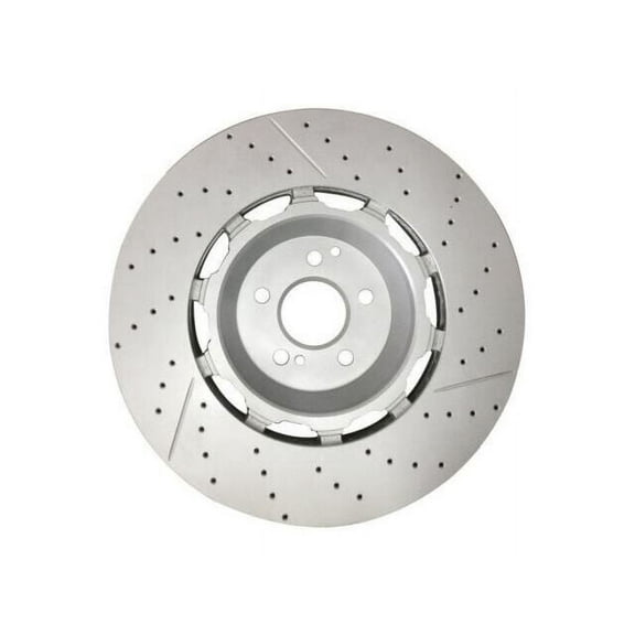 Front Brake Rotor - Compatible with 2014 - 2021 Mercedes-Benz S63 AMG 2015 2016 2017 2018 2019 2020