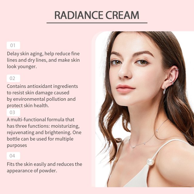 Crema hidratante facial hidratante y humectante de 30 g que reduce la pigmentación, las manchas oscuras y la opacidad, mejora el tono de la piel, ilumina y calma, repara y dura mucho tiempo.