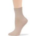 thumbnail image 5 of 7BIGSTARS KINGDOM Women's Cotton Diabetic Quarter Non-Binding Loose Fit - 4 Pack Medium-Extra Wide - Sock Size 9-11 Shoe Size 5-9 M Light Beige, Beige, Brown, Dark Brown…, 5 of 10