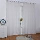 thumbnail image 3 of Toystoory Cortina de gasa de tul para puerta y ventana, Panel transparente, bufanda, cenefas, gran oferta Decoración del hogar Blanco 100*250cm, 3 of 6