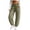 Army Green, variant on Fanshiluo Women's Polka Dot Drawstring Jogger Pants, Casual Elastic Waist Sweatpants,Size S-2XL