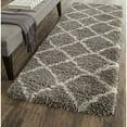thumbnail image 2 of Safavieh Belize Shag 2'3" X 7' Power Loomed Rug in Gray and Taupe, 2 of 5
