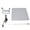 Red and White with EU Plug, variant on ENYOUNG Red Light Therapy Lamp 45W Anti Aging Device with 225 LEDs, 660nm & 850nm Infrared Lights Panel for Muscle Relief & Beauty, Assembled Width 12.2 inches / 31 cm, EU Plug 100-240V