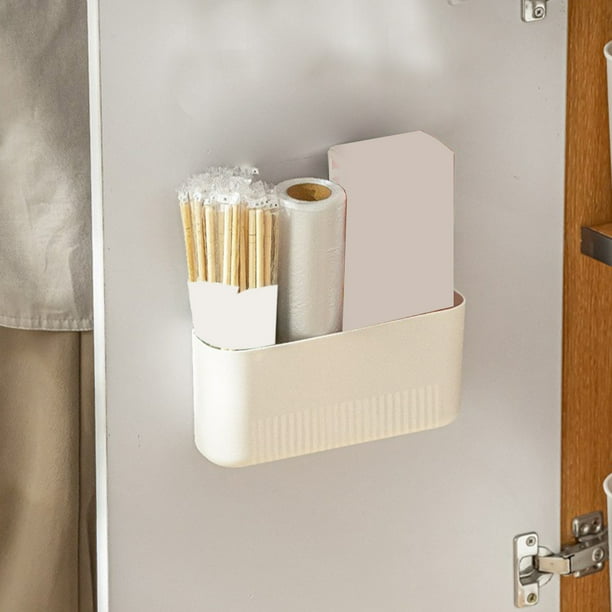 Caja de almacenamiento magnética para frigorífico - Organizador de pared sin taladro con imán potente para cocina, baño y oficina