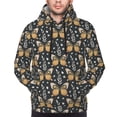 thumbnail image 2 of Bingfone Flower Butterfly Men's Drawstring Hoodie Long Sleeve Pocket Sweatshirts-X-Large, 2 of 6