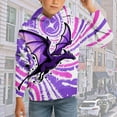 thumbnail image 2 of HUAXUN-Kids Dinosaur Tie Dye Hoodie Boys Girs Pullover with Pocket , Soft Casual Long Sleeve Printed Sweatshirt with Drawstring for Children Sports Outdoor 2-12 Years(Purple,10-11Years), 2 of 6
