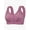 Dark Purple, variant on ,No Underwire Bras for Older Women Front Closure Push up Wireless Bra Plus Size Full Coverage Soft Supportive Wide Straps Comfort Lightweight Breathable Bralette Bra Dark Purple 40