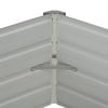 vidaXL Raised Garden Bed Patio Raised Flower Bed Galvanized Steel Planter