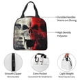 thumbnail image 4 of Balery Red And White Screaming Demon Skull Bolsa de Almuerzo Aislada – Caja de Almuerzo con Papel de Aluminio Grueso, Mantiene la Comida Fresca por 4 Horas, 4 of 8