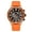 Orange, variant on MEGIR Chronograph Luxury Quartz Military Watch Men Silicone Sports Waterproof Wristwatch Auto Date