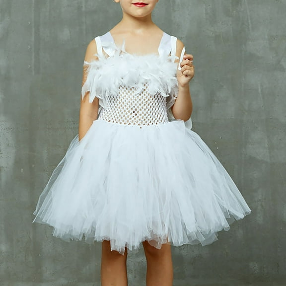Toddler Girls Dresses Baby Girl Tulle Dress White Dress Girls Long Dresses For Girls Easter Dresses For Girls 2-3 Years