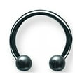 thumbnail image 2 of Solid Titanium Circ BB 14G (1.6mm) 7/16 (12mm) Dia w 4mm Balls Black Titanium, 2 of 2