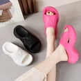 thumbnail image 3 of 2024 Thick Bottom Sandals Women High Heels Slippers 7cm Fashion Summer Platform Beach Shoes Indoor House Shoes Slides, 3 of 5