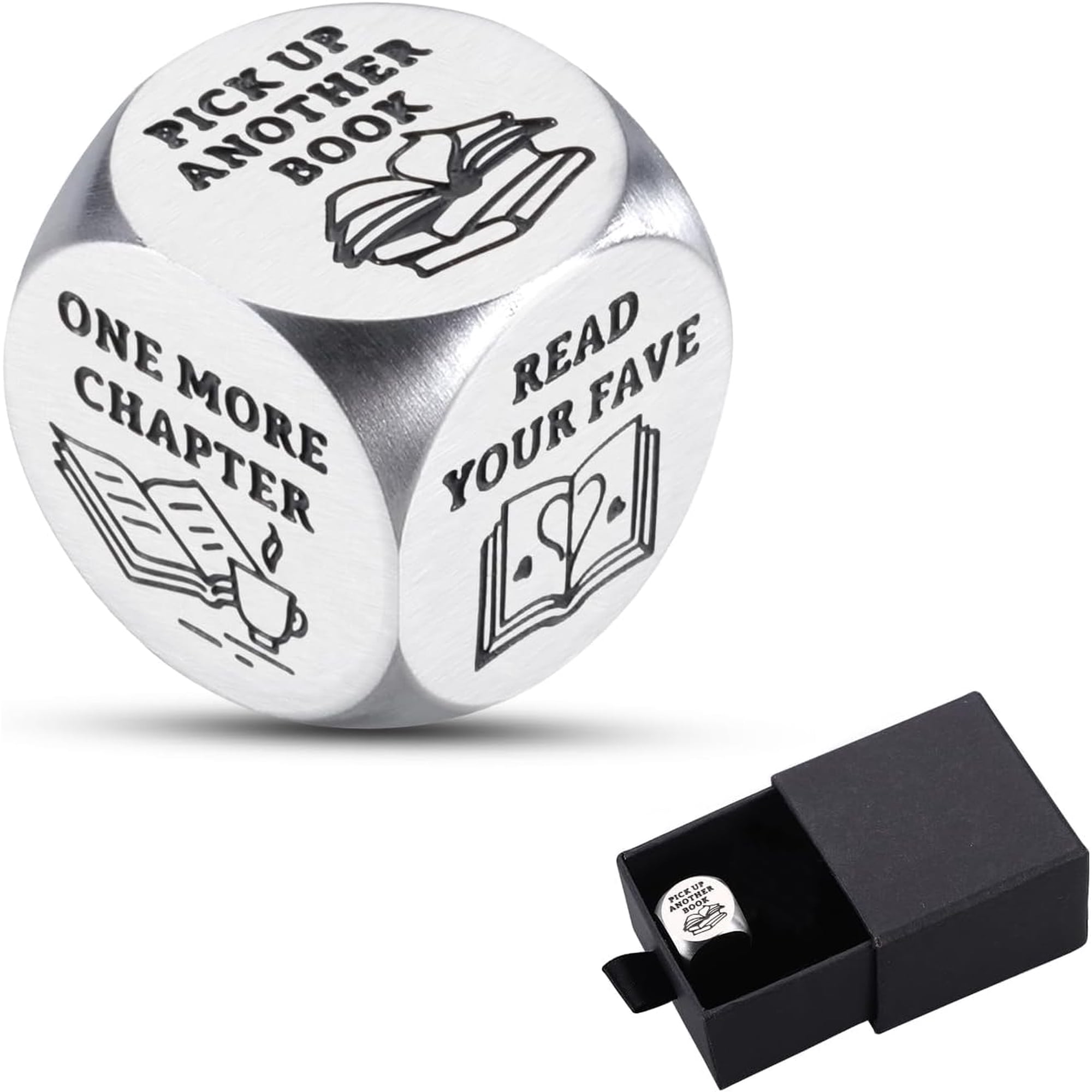 Best Stocking Stuffers for Women 2026, Book Lover Gifts, Book Decision Dice for Readers Funny for Book Lover Date Night Ideas White Elephant Gift for Him Her Wife Stocking Stuffers