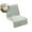 Green, variant on Plush Office Recliner Seat Cushion with Backrest, Thick Mat for Chairs Stools Sofas, 17.7x39.3"