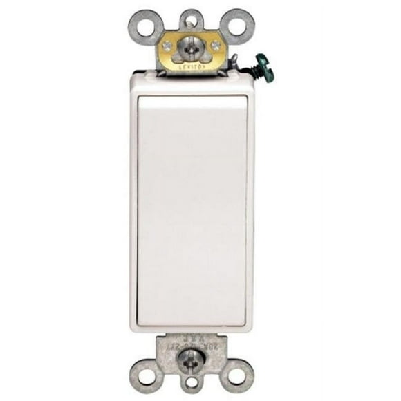 Leviton Mfg R62-05621-2WS White 20 Amp Decora Plus Rocker AC Quiet Switch