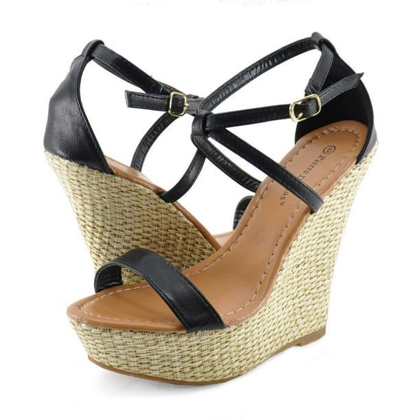 pierre dumas low wedge sandals