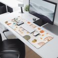 thumbnail image 2 of Long Mouse Pads for Desk,White Boho Bohemia Rainbow Autumn Leaves Trees Desk Mats on Top Of Desks, Desk Mouse Pad Extra Large with 3mm Non-Slip Base and Stitched Edge for Gaming,Work,Home 31.5"x11.8", 2 of 5