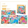 thumbnail image 1 of Educational Magnetic Prehistoric Dinosaur Puzzle for Kids Ages 4-6: Large Block Flat Scene Toy to Enhance Cognitive & Problem-Solving Skills, Durable Paper Material, Interactive Learning Tool for, 1 of 6
