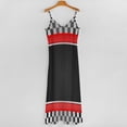 thumbnail image 5 of Racing Car Theme Sleeveless Suspender Dress Summer Fashion Casual Long Dress, 5 of 9