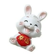 thumbnail image 2 of VONKY Chinese Rabbit Statue Bunny Figurine Craft for Holiday Store Decoration Lucky, 2 of 9