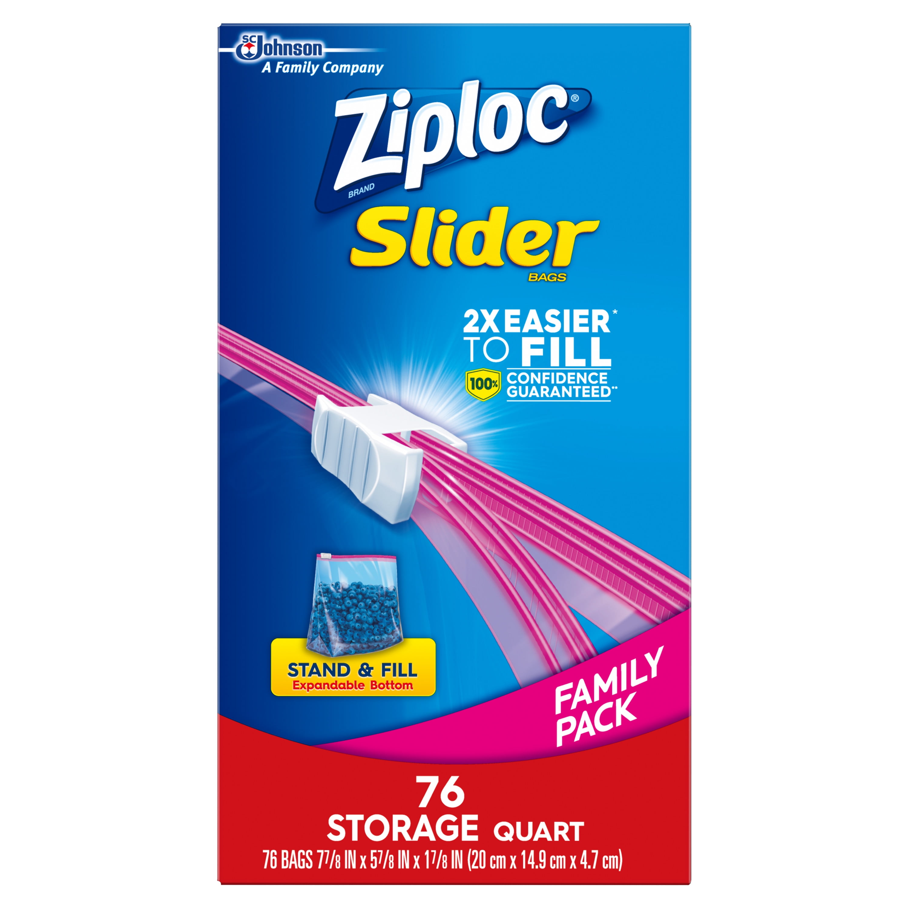 Ziploc®, Ziploc® Slider Storage Bags Medium, Ziploc® brand