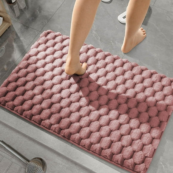 Fiudx Alfombrilla de Baño Antideslizante, Superficie de Secado Absorbente, Suave y Cómoda, Tecnología Antideslizante Avanzada, Fácil Mantenimiento, Apta para Baños, Tamaño 40 X 60 Cm.