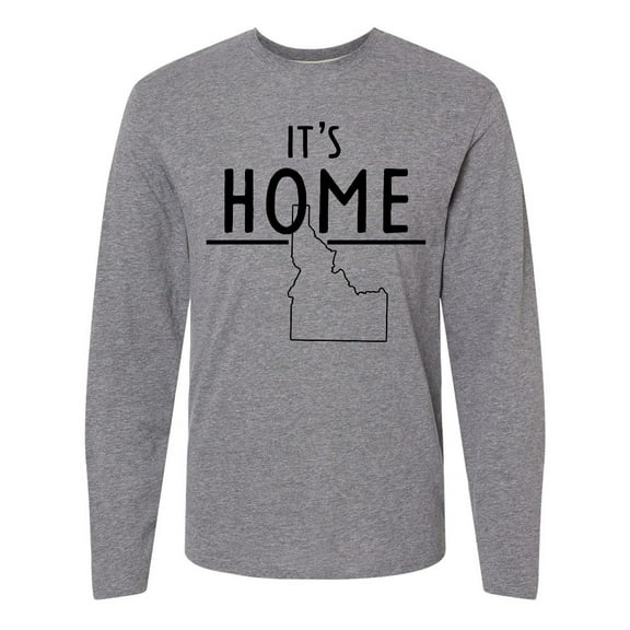 Inktastic It's Home- State of Idaho Outline Long Sleeve T-Shirt